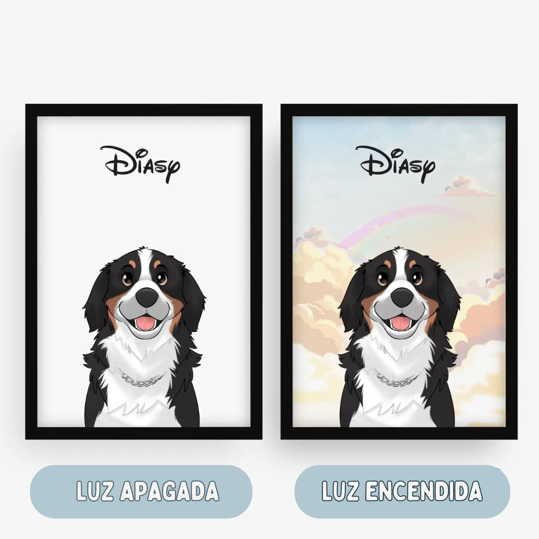 Cuadro Luminoso Personalizado de Mascota